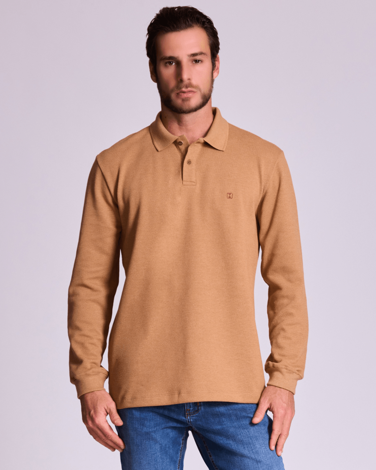 CAMISA POLO MANGA LONGA MASCULINA